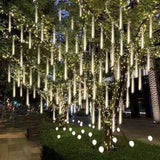 MeteorGlow: LED Gypsophila Meteor Light String for Outdoor Décor